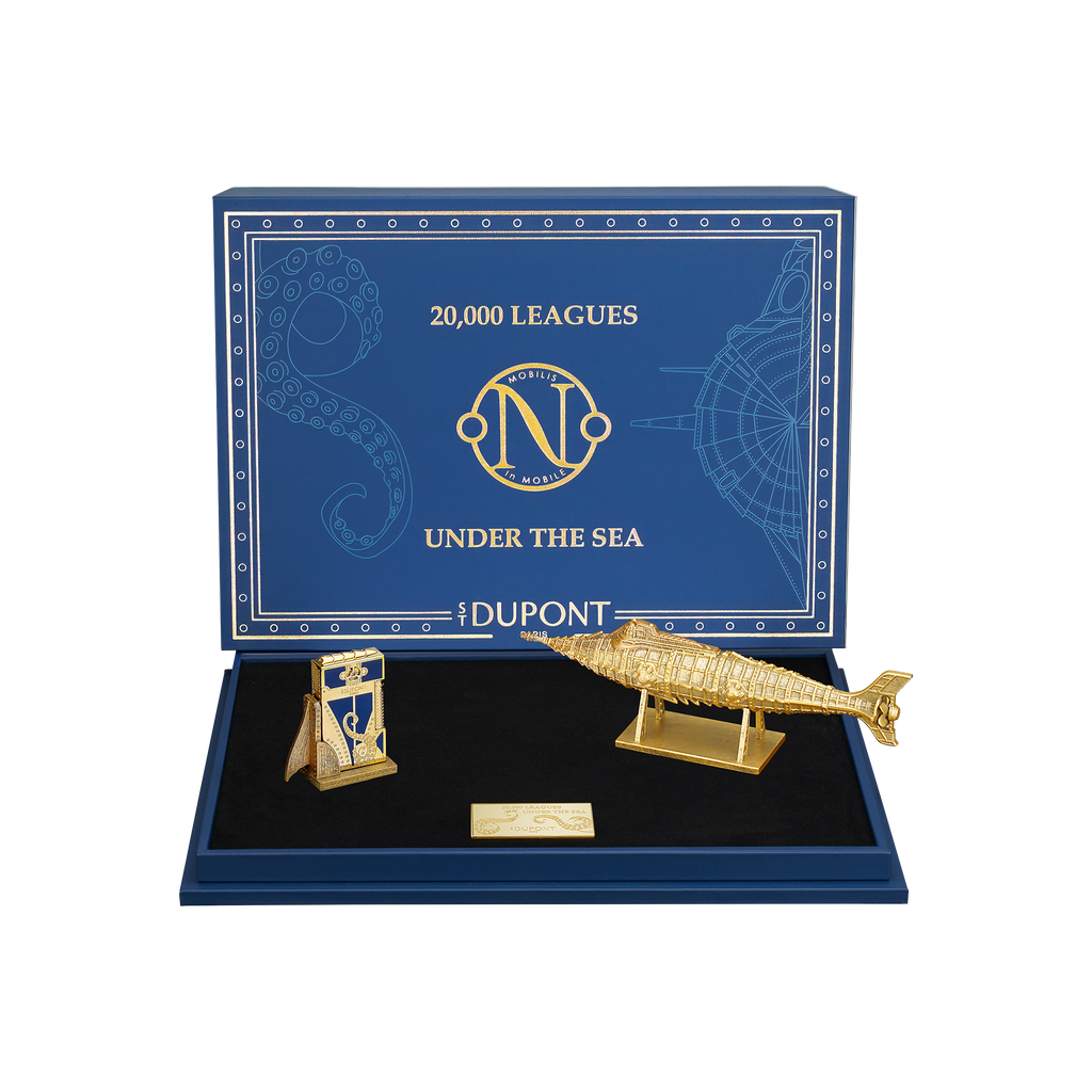 S.T. Dupont Set Art of Fire 20'000 Leagues Under The Seas Blue Gulf Stream C23050