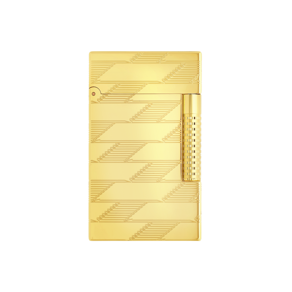 S.T. Dupont Le-Grand Guilloche Lighter Monogram 1872- Golden  C23178