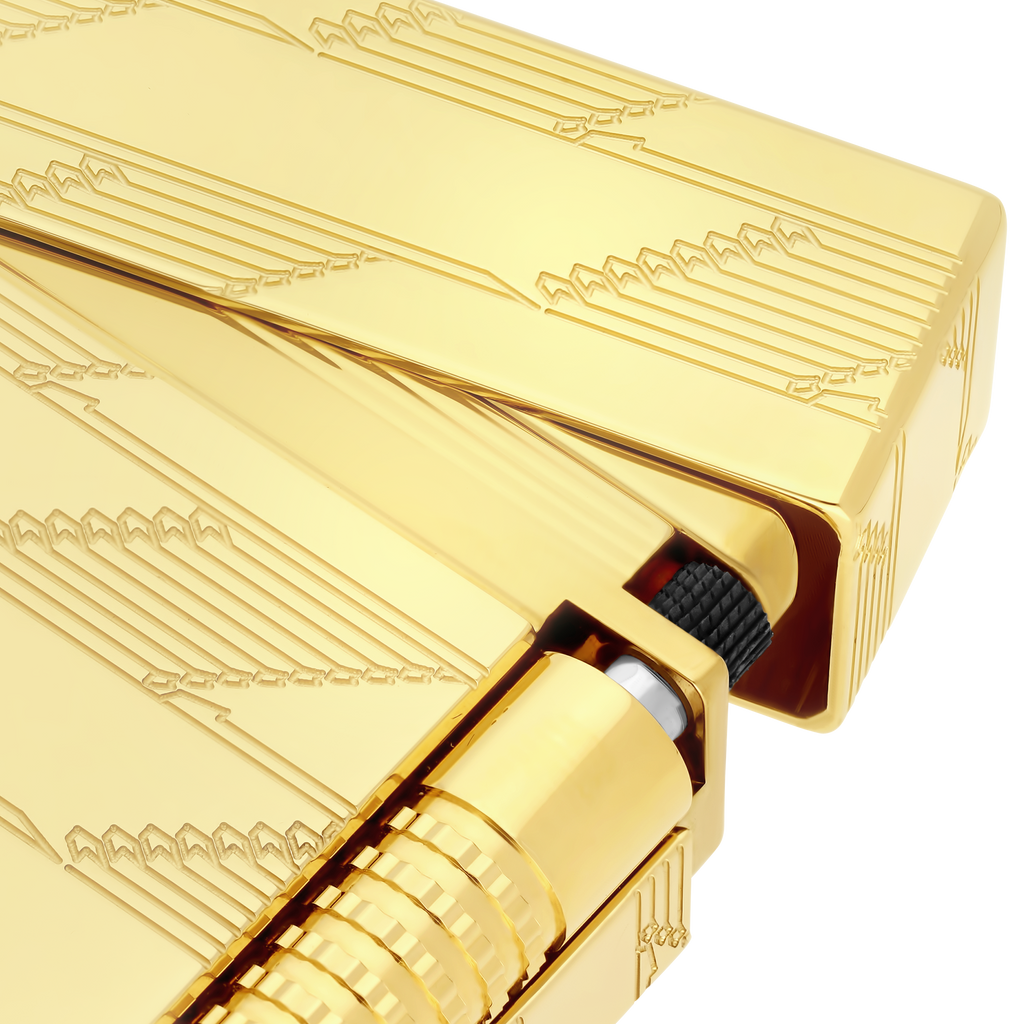 S.T. Dupont Le-Grand Guilloche Lighter Monogram 1872- Golden  C23178