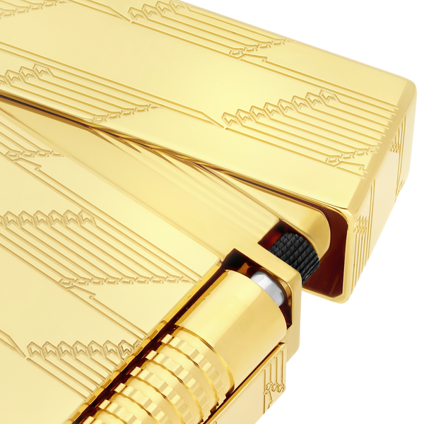 S.T. Dupont Le-Grand Guilloche Lighter Monogram 1872- Golden  C23178