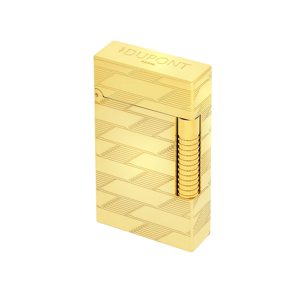 S.T. Dupont Le-Grand Guilloche Lighter Monogram 1872- Golden  C23178