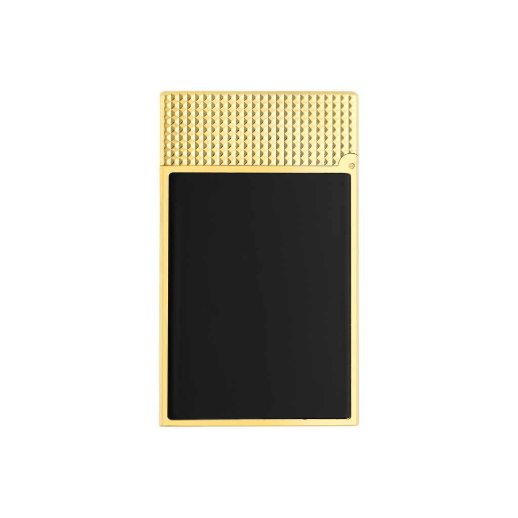 S.T. Dupont LE GRAND LIGHTER BLACK/YGD - C23790CL