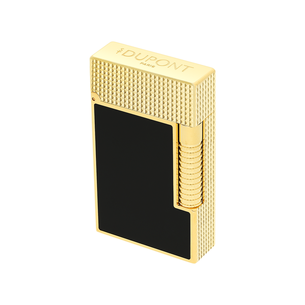S.T. Dupont LE GRAND LIGHTER BLACK/YGD - C23790CL
