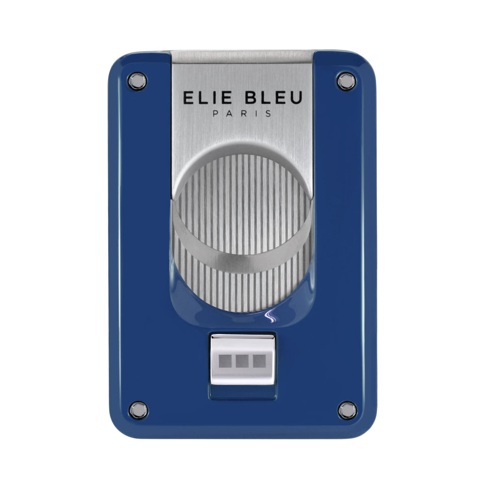 Elie Bleu Cigar Cutter Double Blade in Blue Lacquer EBC4006