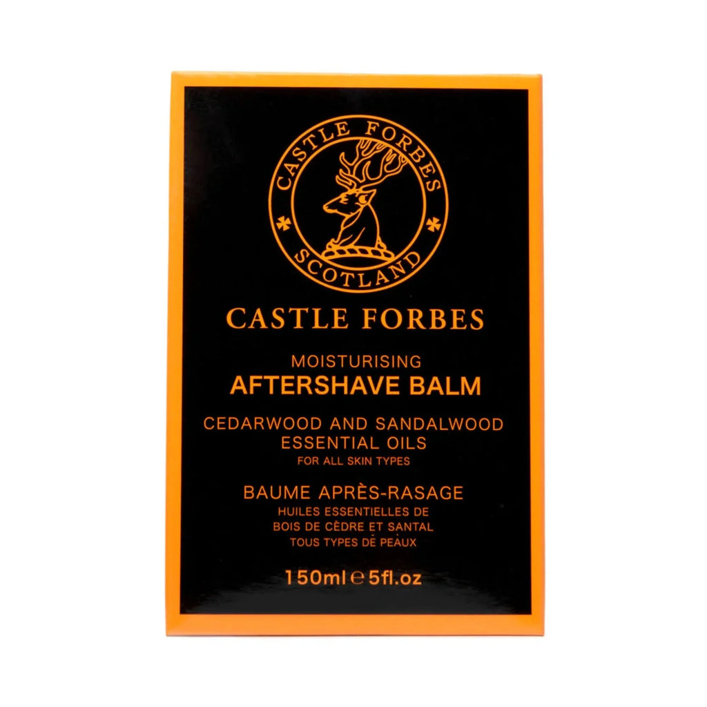 CASTLE FORBES - Luxury Aftershave Balm, Cedarwood & Sandalwood Essential Oil, No Added Alcohol, 5 fl.oz / 150ml