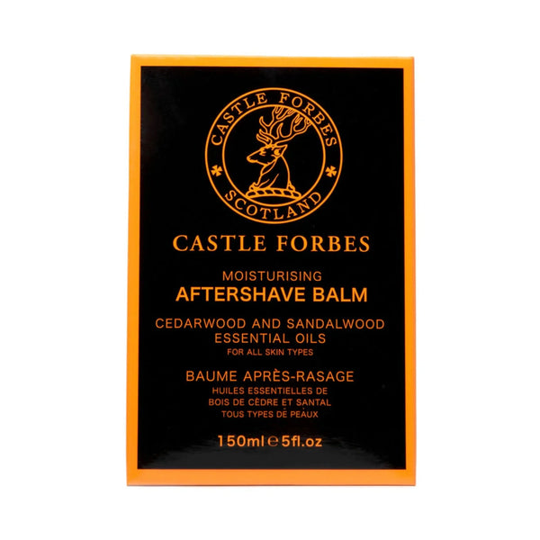 CASTLE FORBES - Luxury Aftershave Balm, Cedarwood & Sandalwood Essential Oil, No Added Alcohol, 5 fl.oz / 150ml