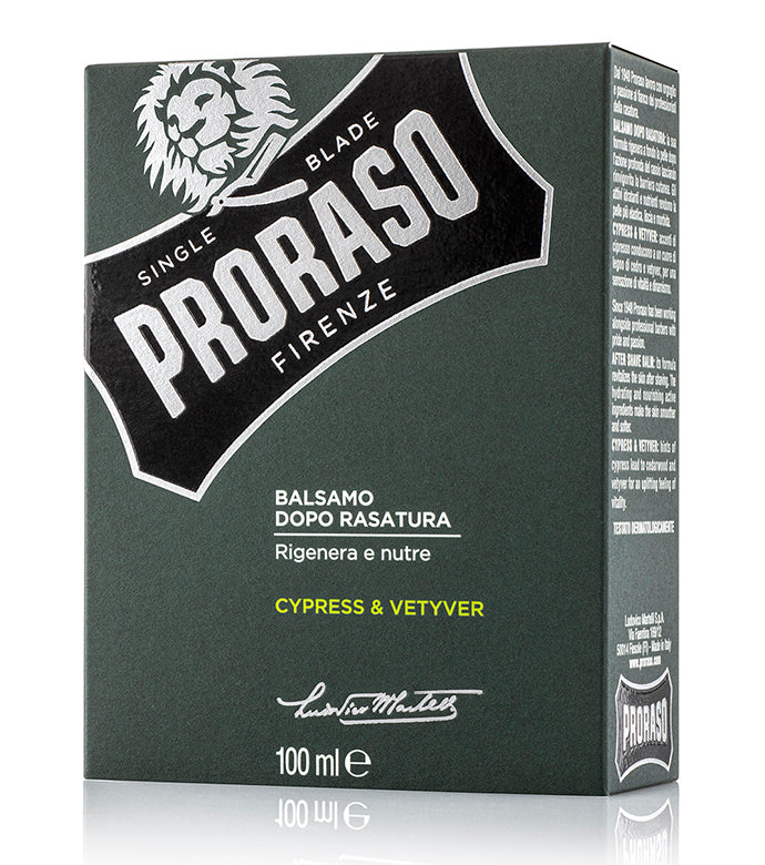 Proraso After Shave Balm, Cypress and Vetyver 100ml