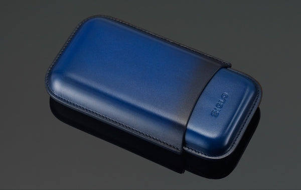 SIGLO Patina Cigar Case - Blue 10012401D