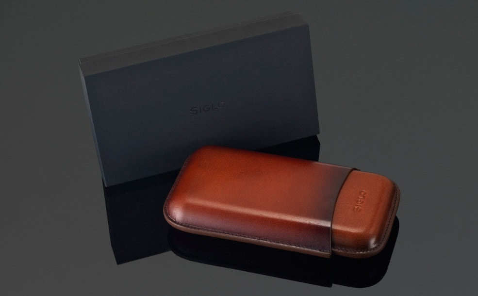 SIGLO Patina Cigar Case - Brown 10012403D