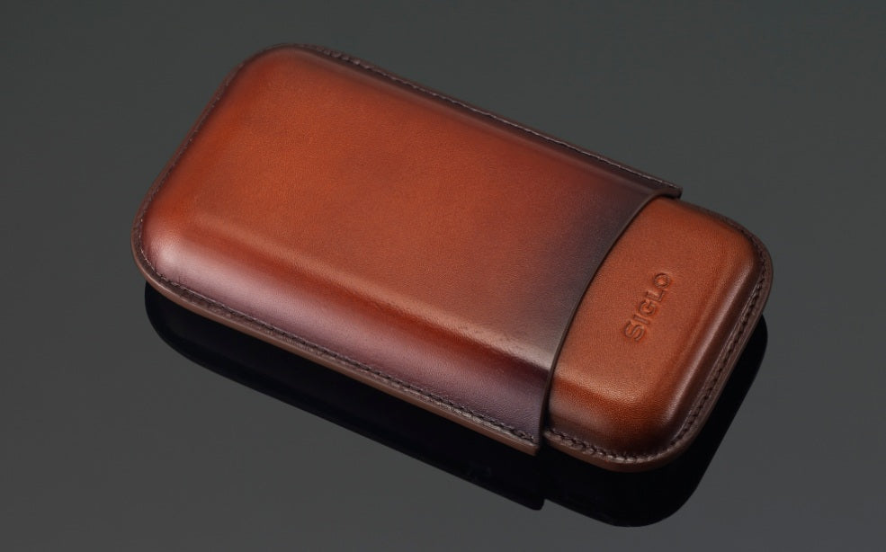 SIGLO Patina Cigar Case - Brown 10012403D