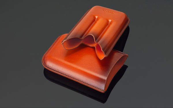 SIGLO Patina Cigar Case - Orange 10012399D