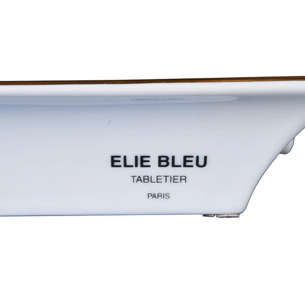 Elie Bleu - Flor De Alba Black Porcelain Ashtray (2 cigar) AB12AUN