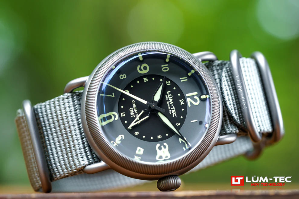 LUM-TEC Combat Field X6 Titanium GMT AUTOMATIC WATCH