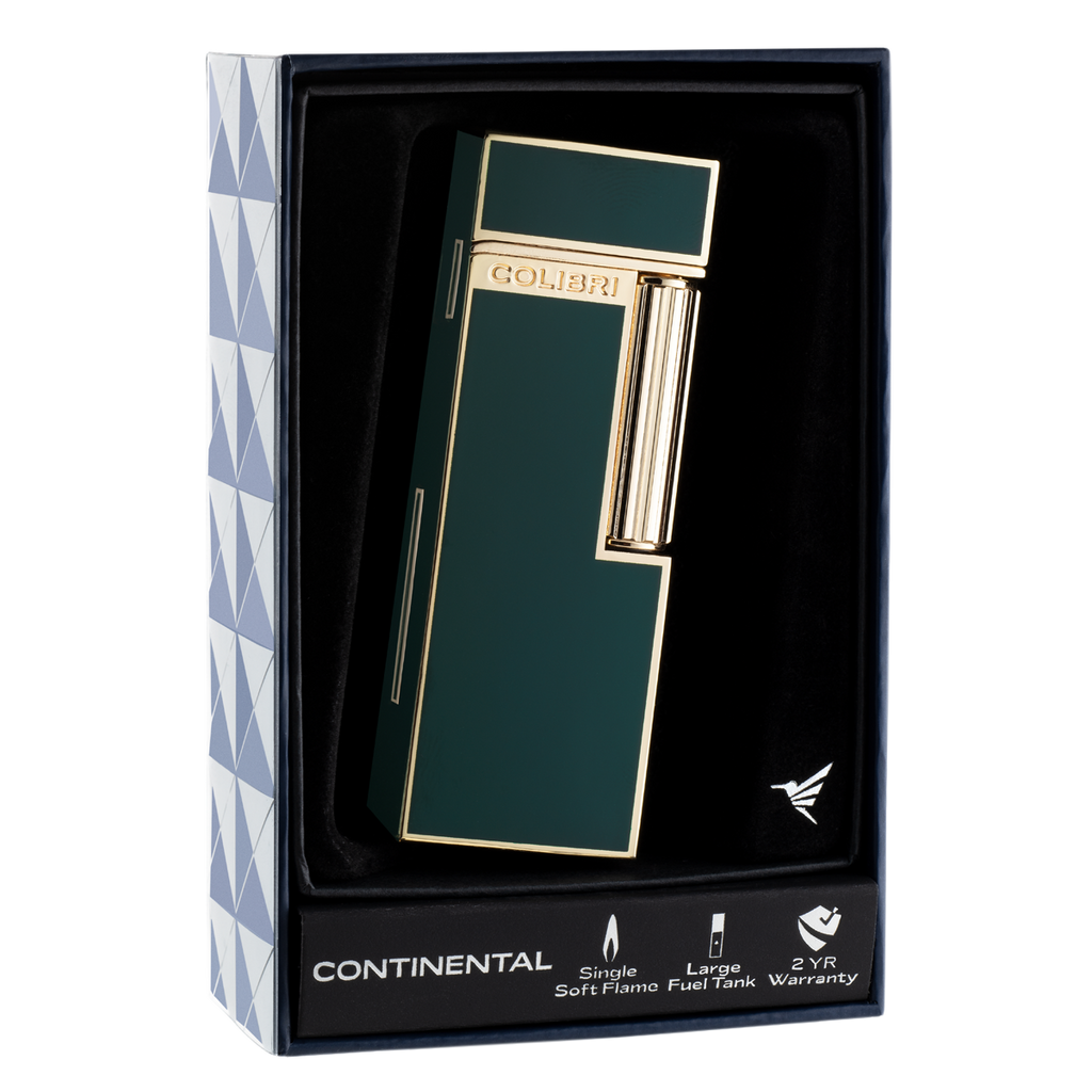 Colibri CONTINENTAL LIGHTER GREEN LI220T5
