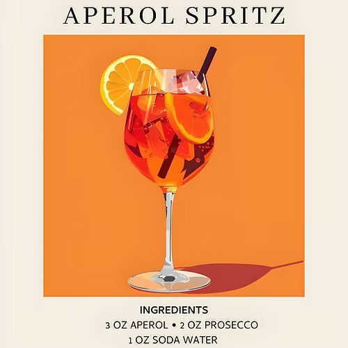 POCKET SQUARE 100% SILK - Aperol Spritz