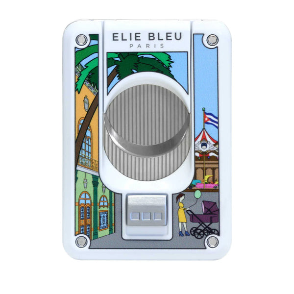 Elie Bleu - C4 Cigar Cutter - Casa C-----a Carousel White Lacquer Ltd. Ed. EBC4078