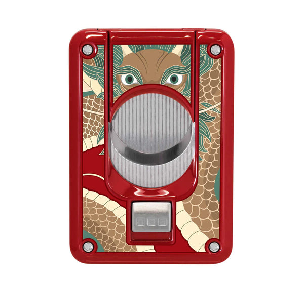 Elie Bleu - C4 Cigar Cutter - Dragon Red Lacquer Ltd. Ed EBC4077