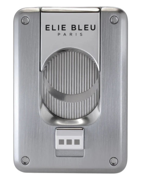 Elie Bleu Cigar Cutter Double Blade in Brushed Chrome EBC4000
