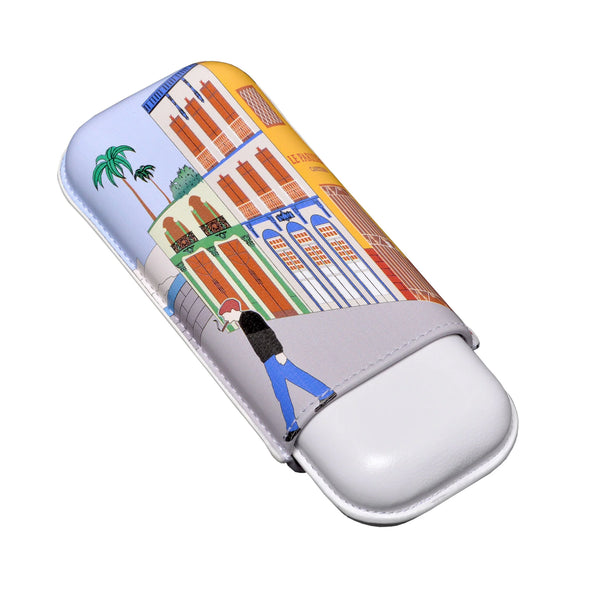 Elie Bleu - Casa Cubana Leather Case for 2 cigars "Le Parisien" EG20CUCC21