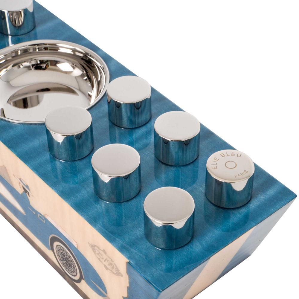 Elie Bleu - Casa Cubana" - Blue - One to One Plug Ashtray - Side series-CC13SYTB2