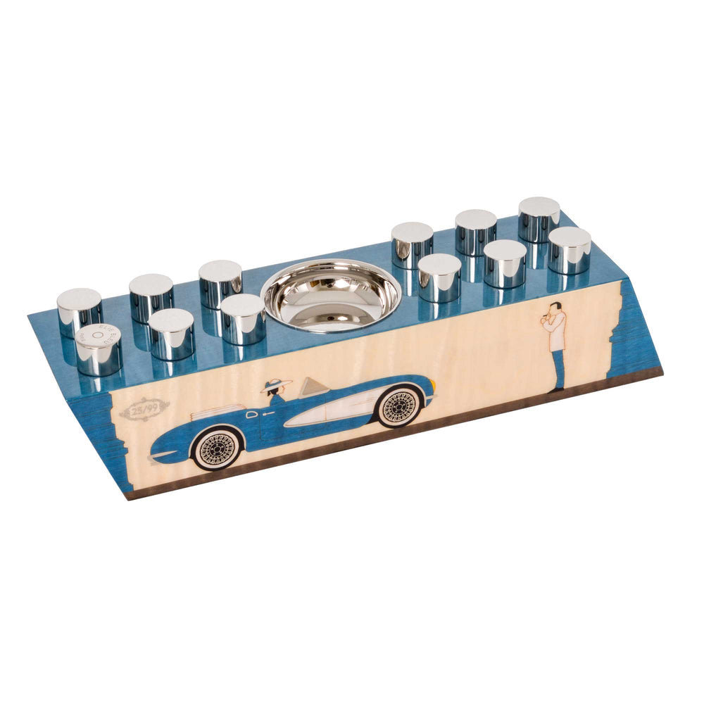 Elie Bleu - Casa Cubana" - Blue - One to One Plug Ashtray - Side series-CC13SYTB2