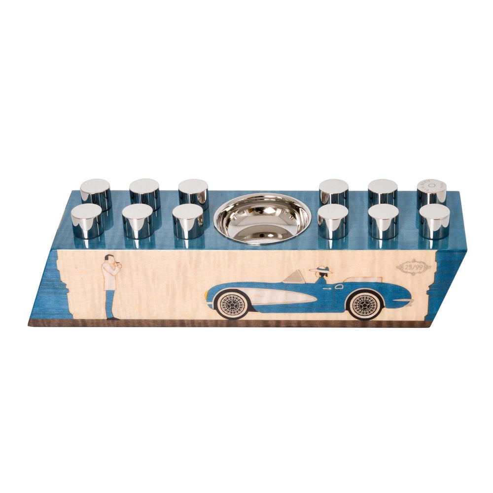 Elie Bleu - Casa Cubana" - Blue - One to One Plug Ashtray - Side series-CC13SYTB2