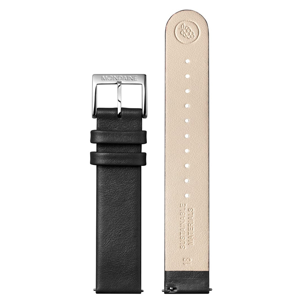 MONDAINE Evo2 Automatic, 35mm, Black Vegan Leather Watch, MSE.35610.LBV