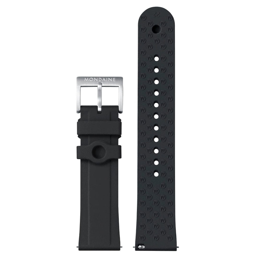 MONDAINE 42 mm, Silicone Rubber Strap- MSN.42120.RB NUMERI