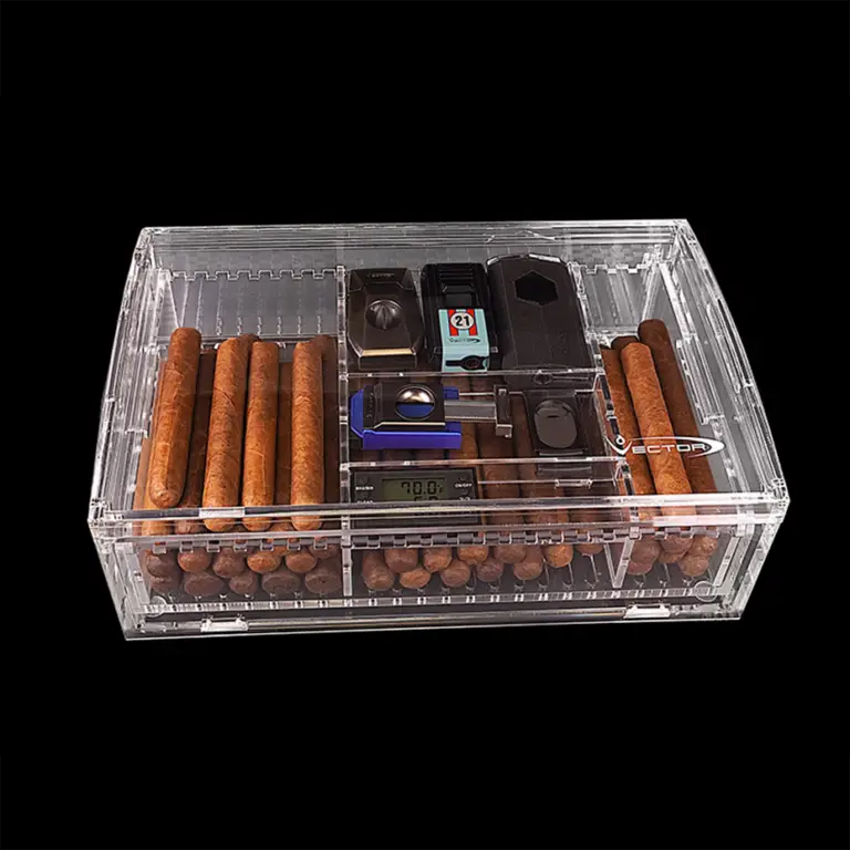 VECTOR All-Acrylic Desktop Cigar Humidor HM-200ACR