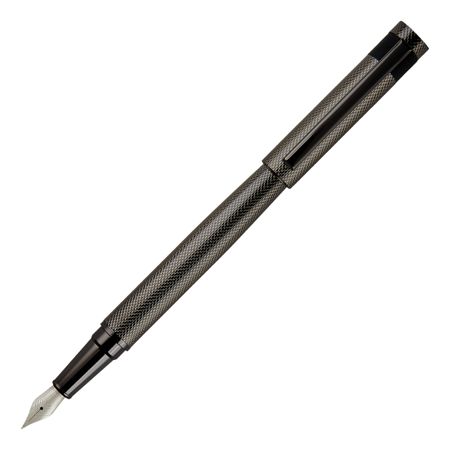 Hugo Boss LOOP DIAMOND GUNMETAL Fountain Pen HSW3672D