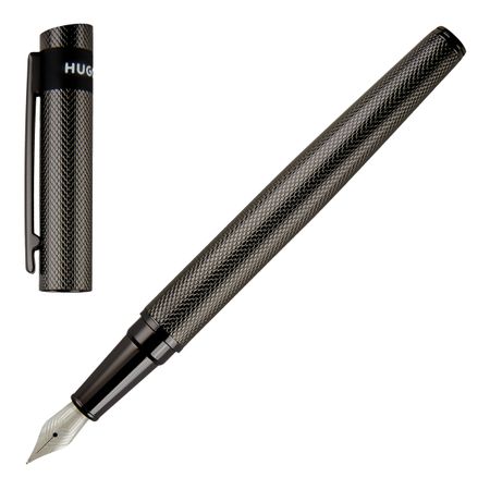 Hugo Boss LOOP DIAMOND GUNMETAL Fountain Pen HSW3672D