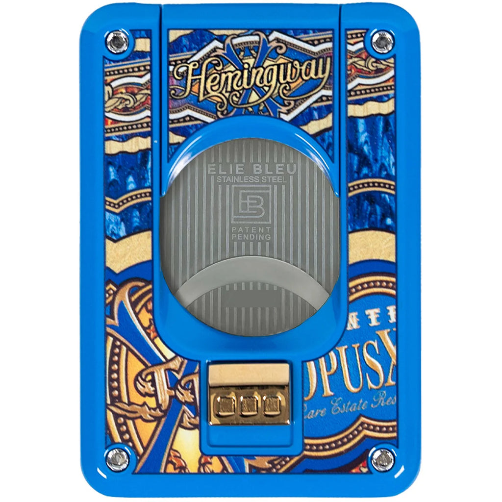 Elie Bleu - C-4 Cutter Fuente Opus X Hemingway, Blue Lacquer, Gold Trigger, Ltd Edition/ 454 EBC4072