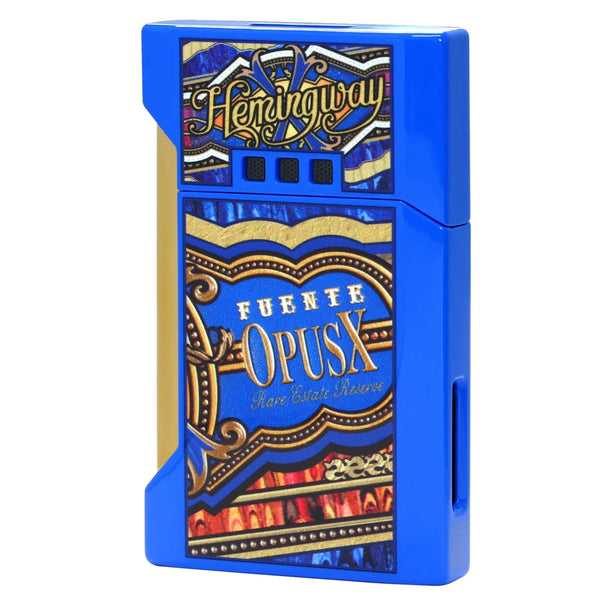 Elie Bleu - J-12 Flat Flame, Blue Fuente Opus Hemingway, Gold Trigger, Ltd Edition/ 254 EBJ12273