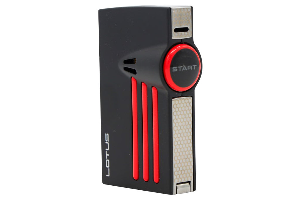 Lotus Orion Twin Flame Lighter Black and Red 24-5200