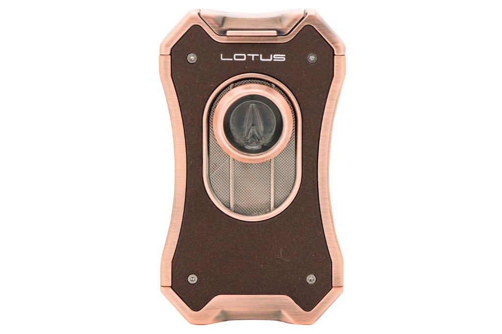 Lotus Emperor Quad Flame Table Lighter Copper 24-1010
