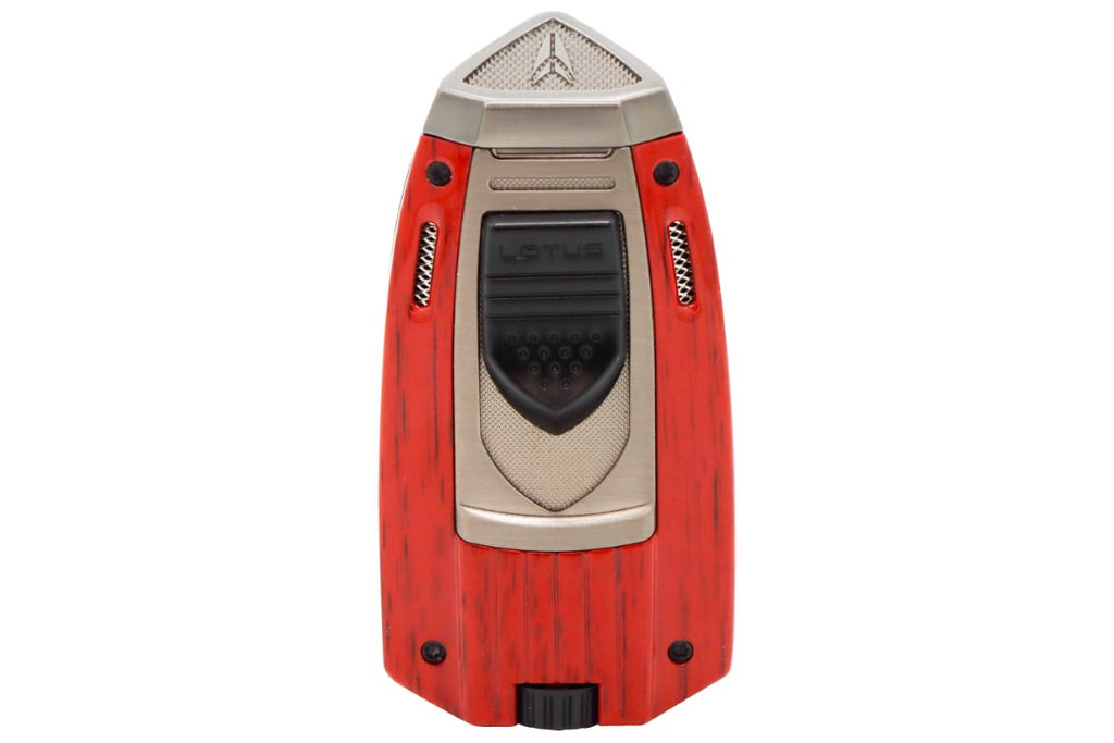 Lotus Mariner Twin Pinpoint Torch Lighter with Punch - Wood 24-7520