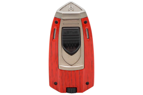 Lotus Mariner Twin Pinpoint Torch Lighter with Punch - Wood 24-7520