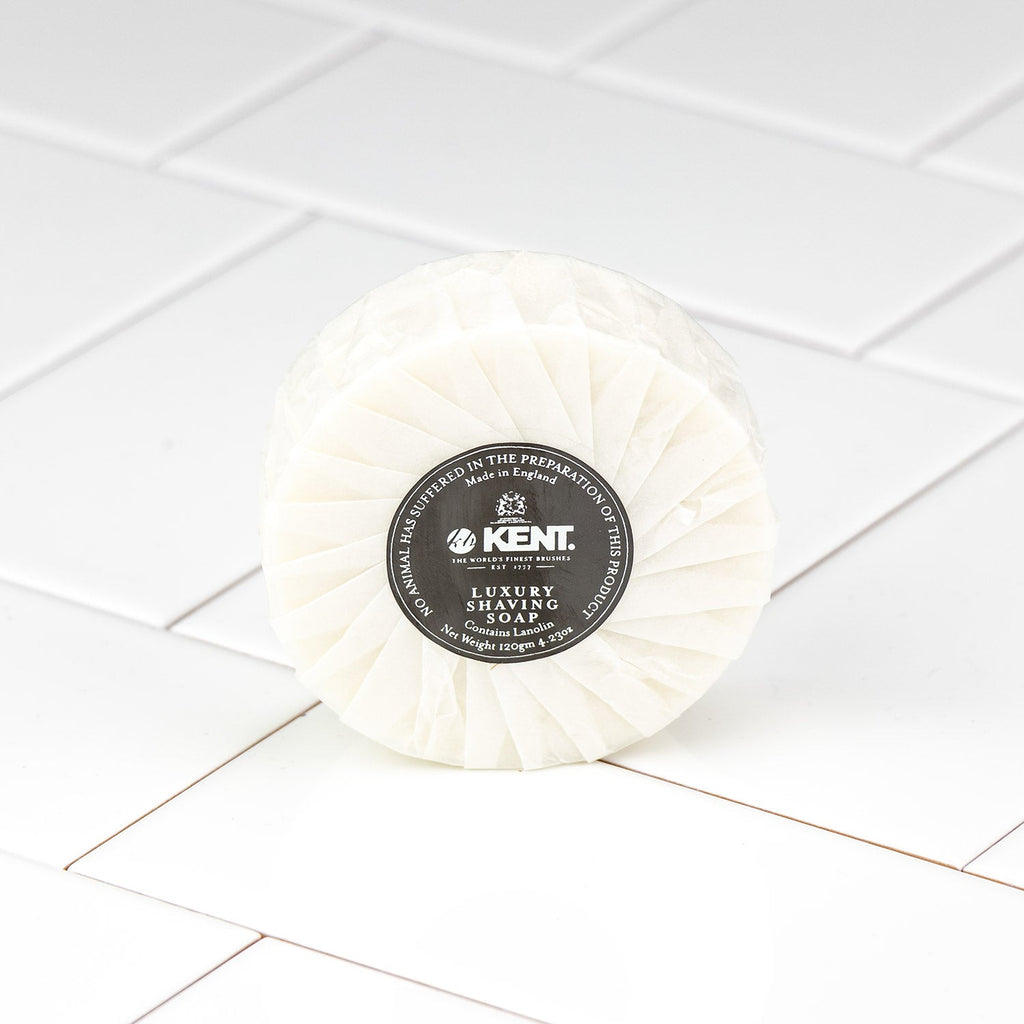 Kent Shaving Soap In Dark Oak Shaving Bowl K-SB3