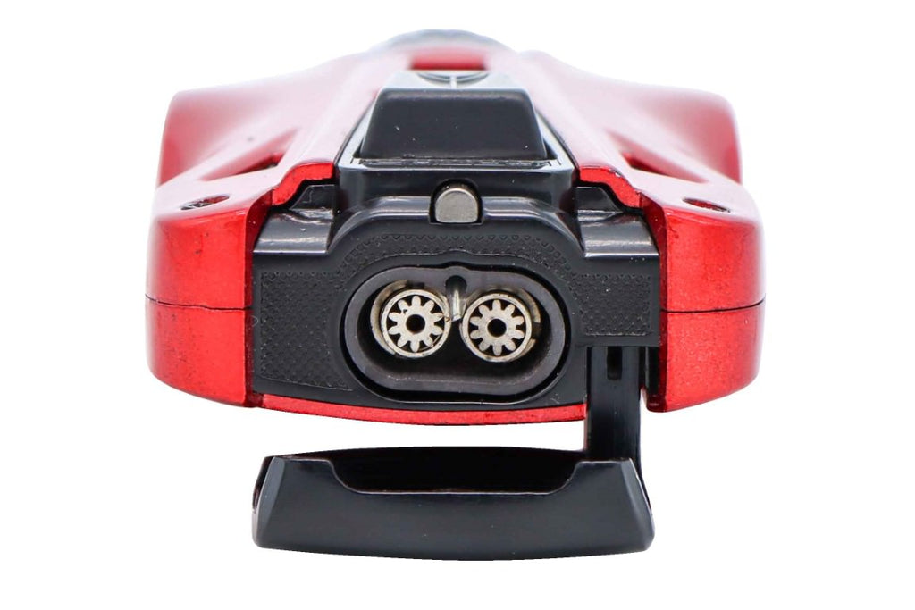 Lotus GT Twin Pinpoint Torch Flame Lighter - Red and Black 24-7320