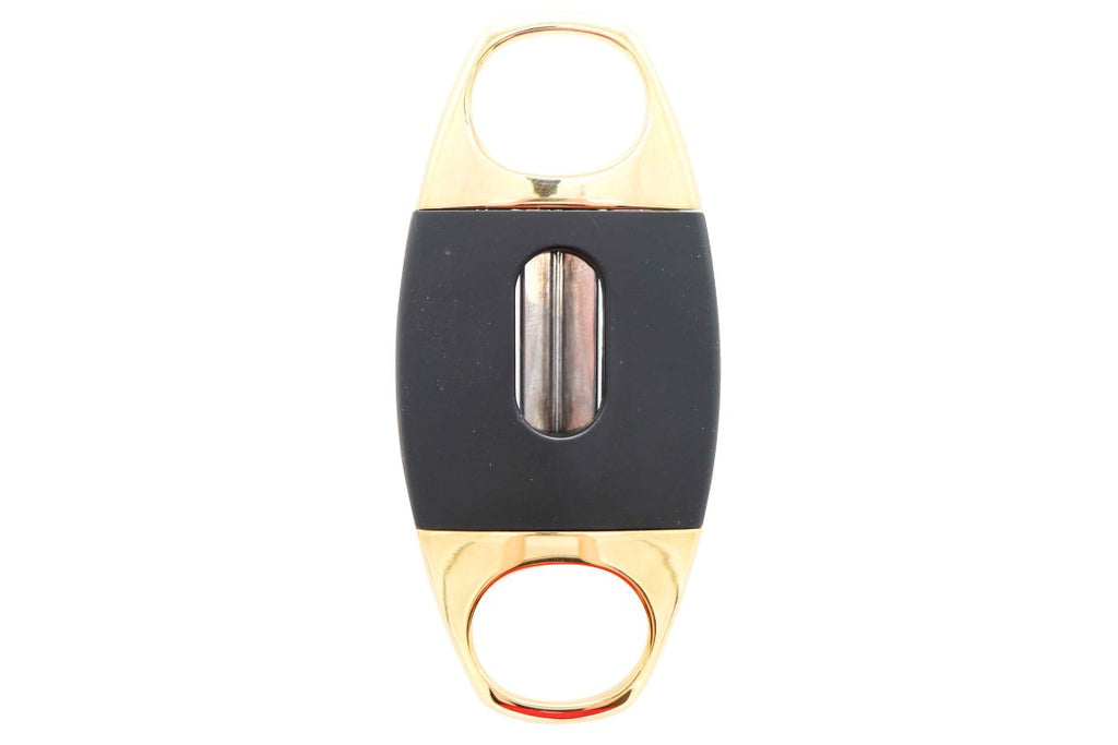 Lotus Jaws V-Cut 64 Ring Gauge Cigar Cutter - Gold / Black 24-CV04