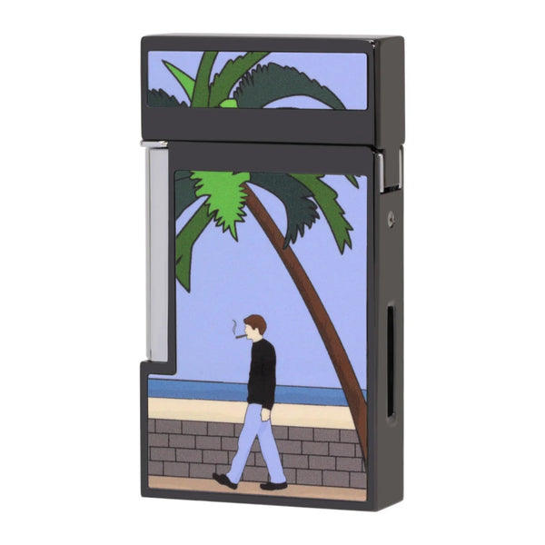 Elie Bleu - J14 Jet Flame Lighter Diamond Jet Flame: Casa Cubana III With Black IP Finish. Ltd EBJ1465B