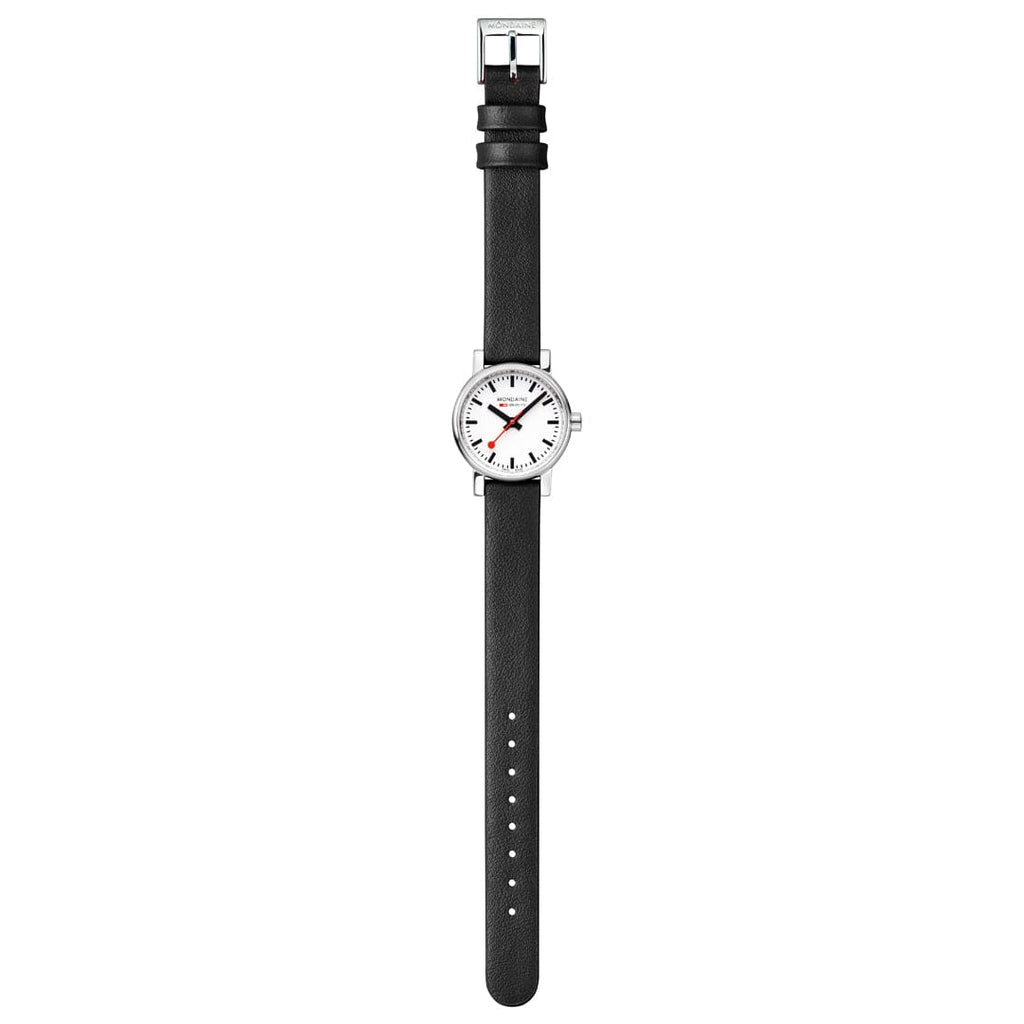 MONDAINE Evo2, 26mm, Black Vegan Leather watch, MSE.26110.LBV