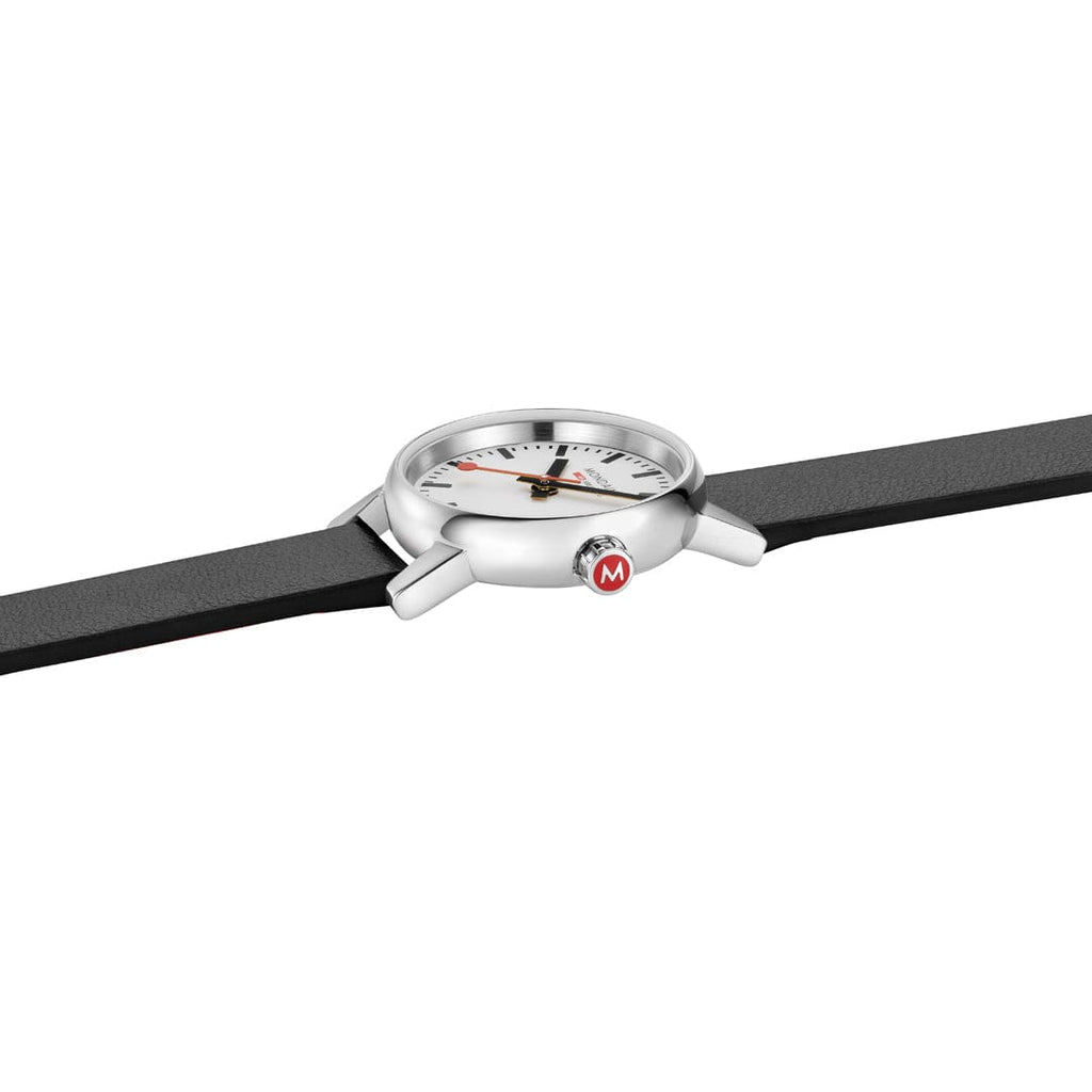 MONDAINE Evo2, 26mm, Black Vegan Leather watch, MSE.26110.LBV