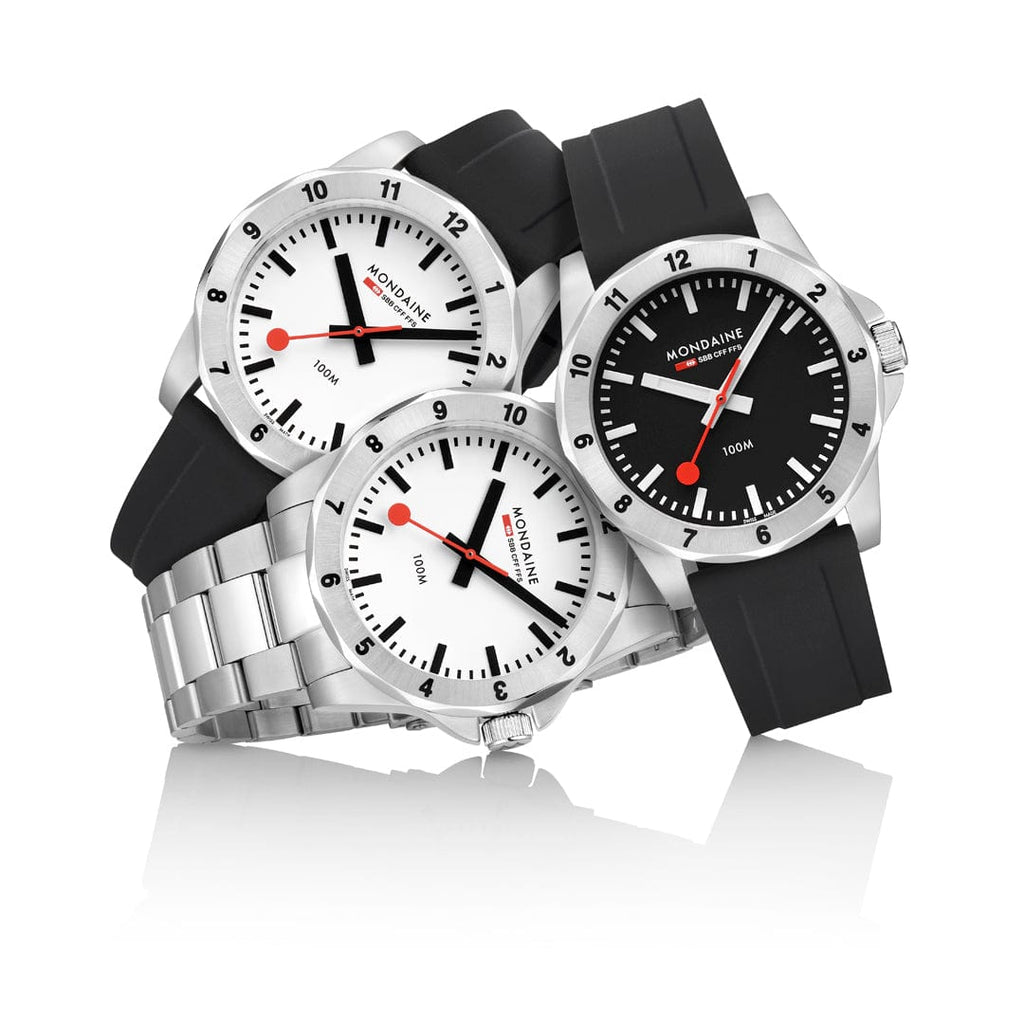 MONDAINE 42 mm, Stainless Steel Strap- MSN.4211B.SK NUMERI