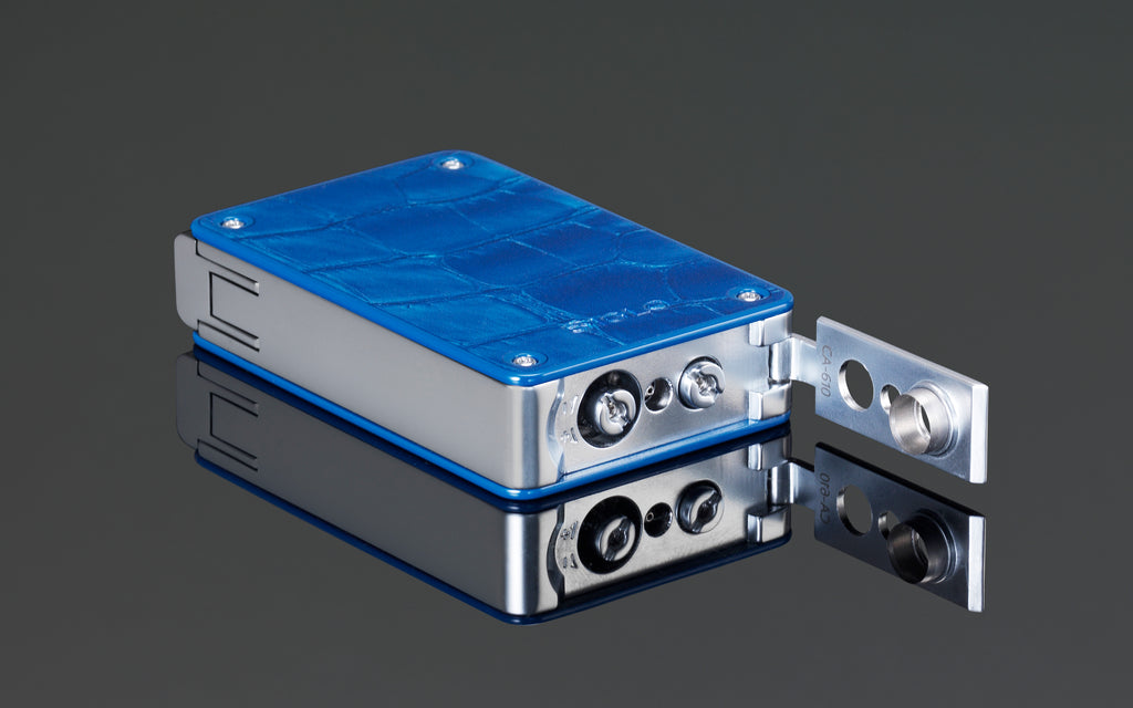 SIGLO - Mega Twin Flames Lighter Blue Croco Pattern 10012752