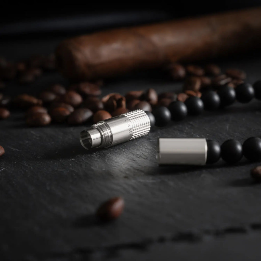 LES FINES LAMES - PUNCH BRACELET - Onyx Matte Elastic