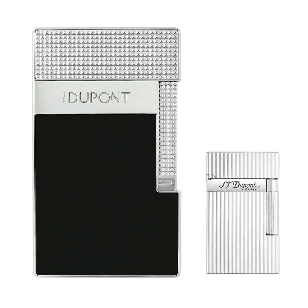 S. T. Dupont Table Lighter Black & Chrome T20101