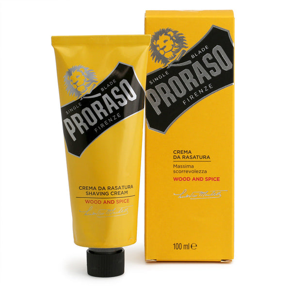 Proraso Single Blade Shaving Cream Wood and Spice 100ml P715
