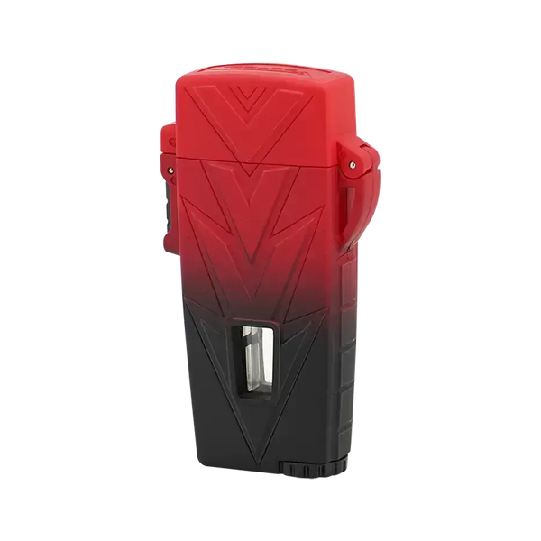 VECTOR Retro Single Torch Lighter Red Black Matte RETRO/08
