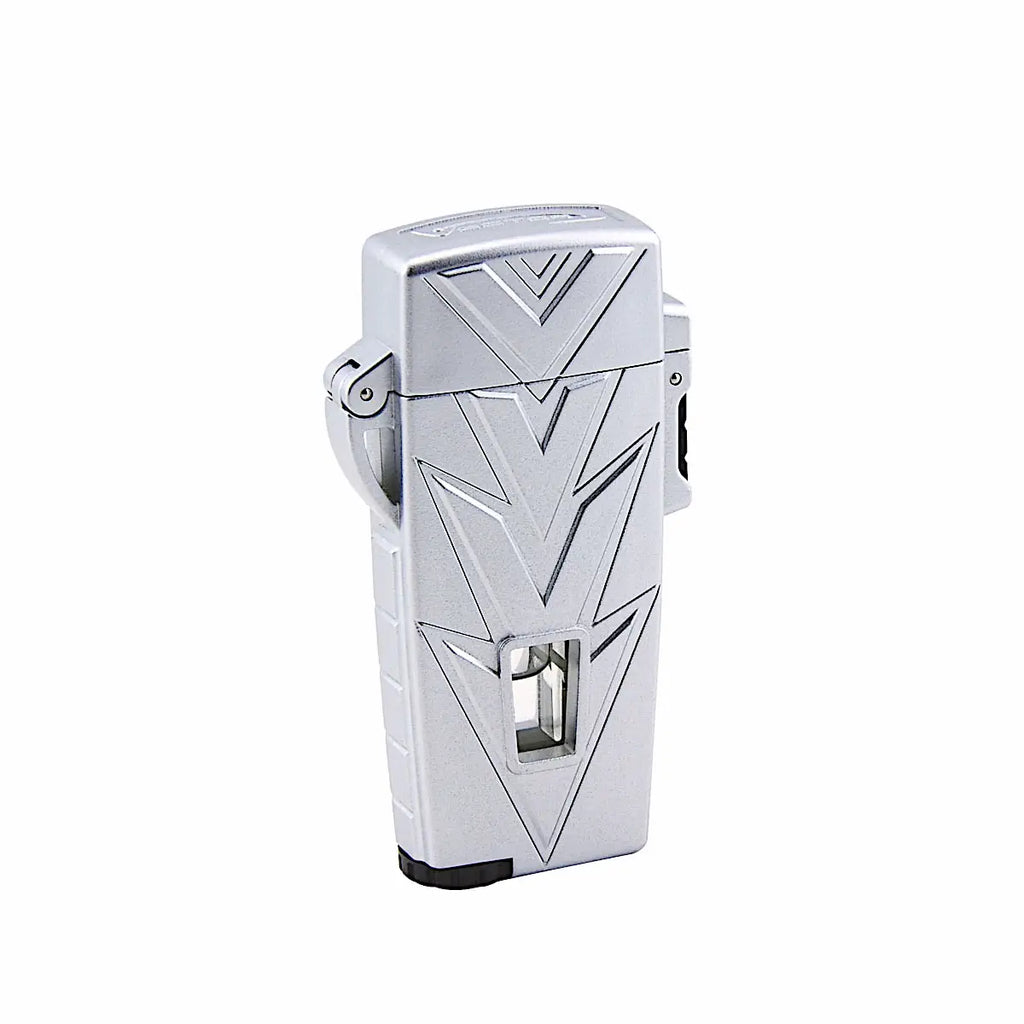 VECTOR Retro Single Torch Lighter Silver Matte RETRO/01